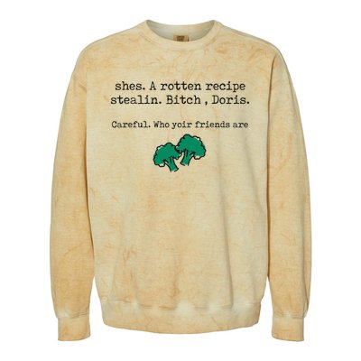 Internet Drama Broccoli Casserole Recipe Stealing Colorblast Crewneck Sweatshirt