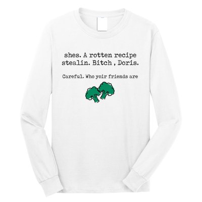 Internet Drama Broccoli Casserole Recipe Stealing Long Sleeve Shirt