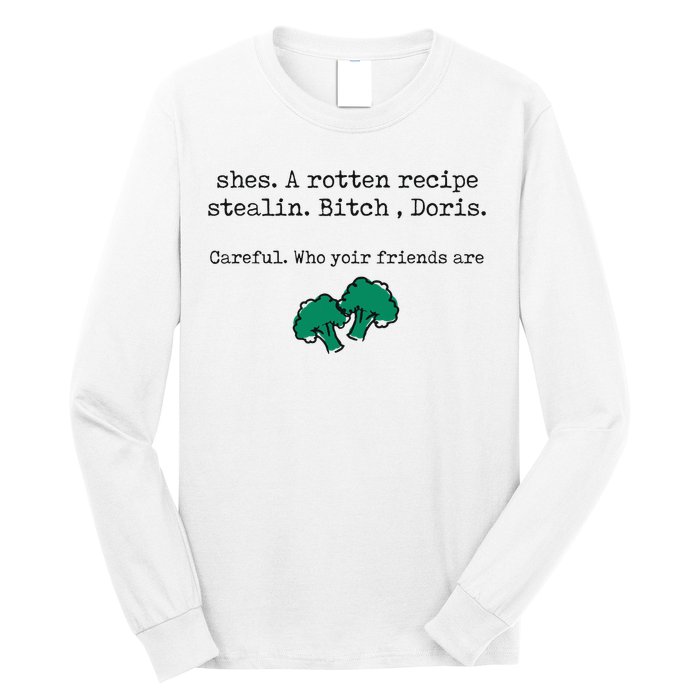 Internet Drama Broccoli Casserole Recipe Stealing Long Sleeve Shirt