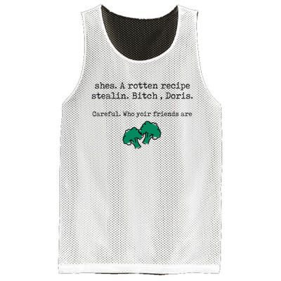 Internet Drama Broccoli Casserole Recipe Stealing Mesh Reversible Basketball Jersey Tank