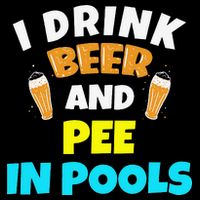 I Drink Beer And Pee in Pools Lake River Gifts Flexfit Unipanel Trucker Cap