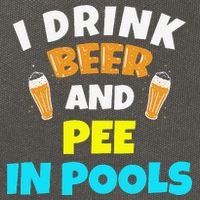I Drink Beer And Pee in Pools Lake River Gifts Cotton Canvas Backpack