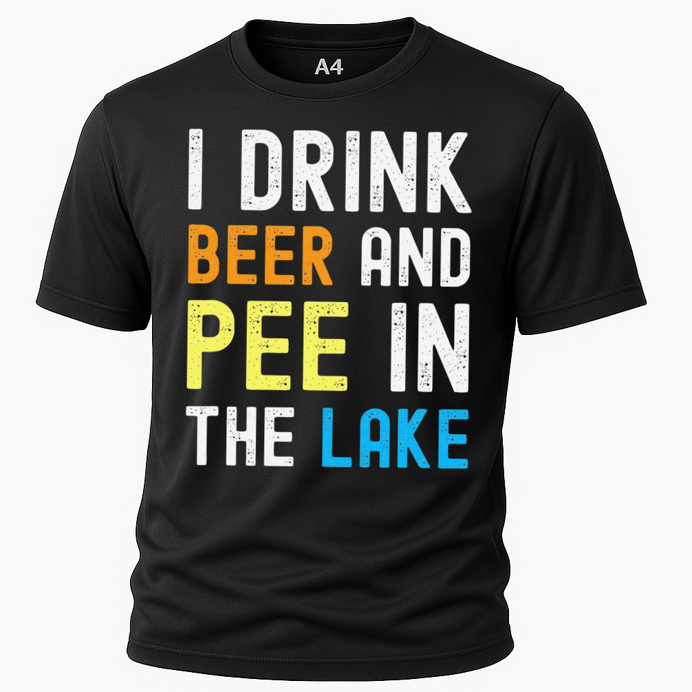 I Drink Beer I Pee In The Lake Funny Summer Vacation Performance Shirt