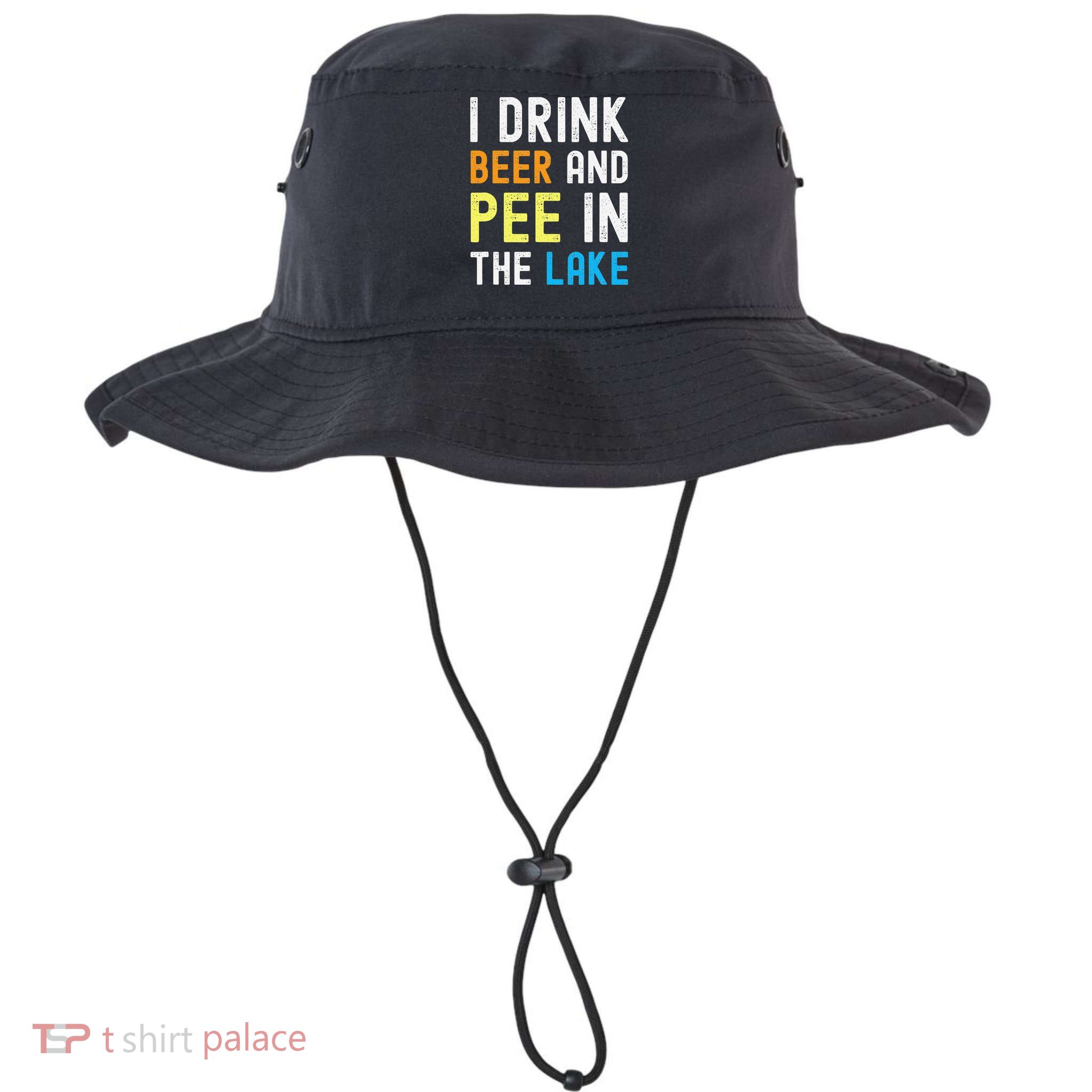 I Drink Beer I Pee In The Lake Funny Summer Vacation Bucket Hat