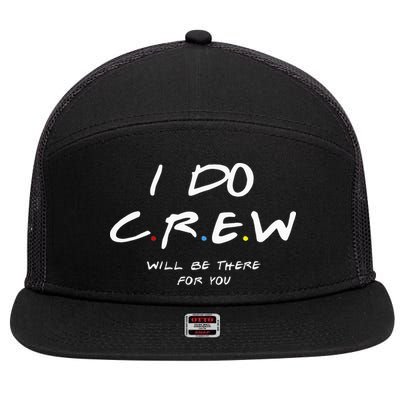 I Do Crew Bachelorette Party Men & Women 7 Panel Mesh Trucker Snapback Hat