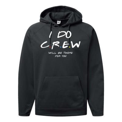 I Do Crew Bachelorette Party Men & Women Performance Fleece Hoodie