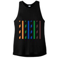 IT Data Cable RJ45 T568B Pinout Funny Data Technician Gift Ladies PosiCharge Tri-Blend Wicking Tank