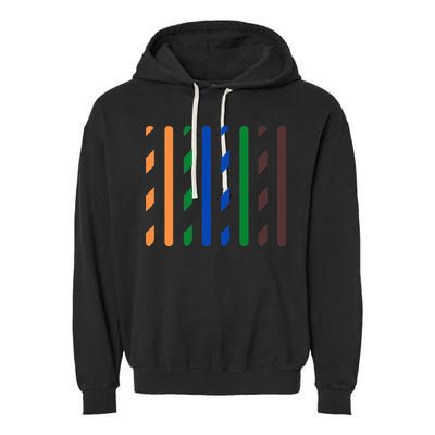 IT Data Cable RJ45 T568B Pinout Funny Data Technician Gift Garment-Dyed Fleece Hoodie