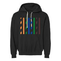 IT Data Cable RJ45 T568B Pinout Funny Data Technician Gift Garment-Dyed Fleece Hoodie