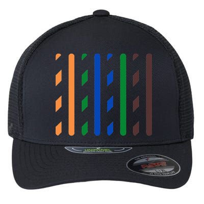 IT Data Cable RJ45 T568B Pinout Funny Data Technician Gift Flexfit Unipanel Trucker Cap