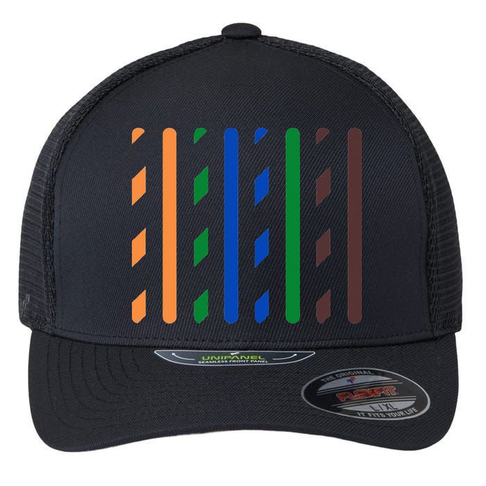 IT Data Cable RJ45 T568B Pinout Funny Data Technician Gift Flexfit Unipanel Trucker Cap