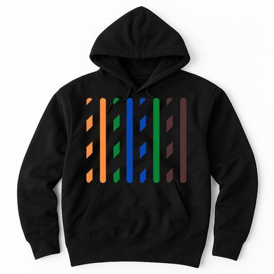 IT Data Cable RJ45 T568B Pinout Funny Data Technician Gift Hoodie