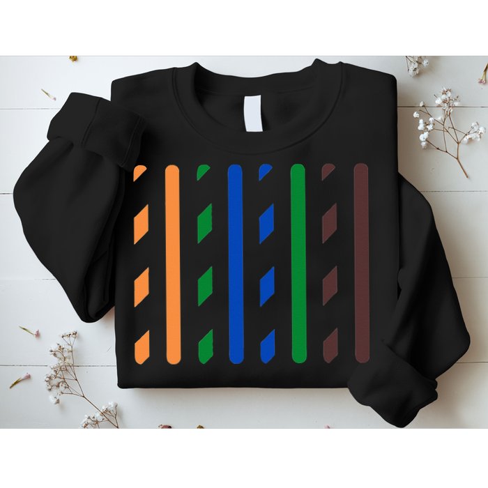 IT Data Cable RJ45 T568B Pinout Funny Data Technician Gift Sweatshirt