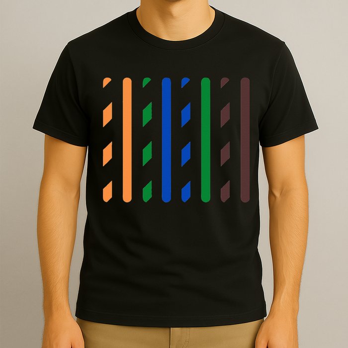 IT Data Cable RJ45 T568B Pinout Funny Data Technician Gift T-Shirt