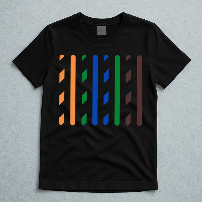 IT Data Cable RJ45 T568B Pinout Funny Data Technician Gift T-Shirt