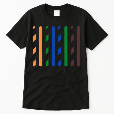 IT Data Cable RJ45 T568B Pinout Funny Data Technician Gift Tall T-Shirt