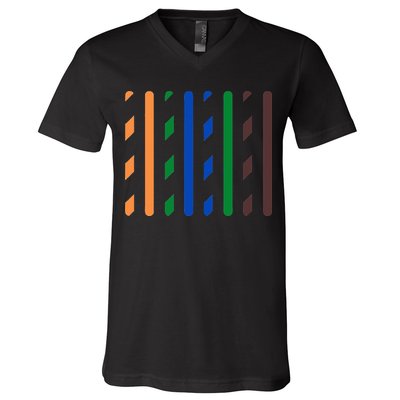 IT Data Cable RJ45 T568B Pinout Funny Data Technician Gift V-Neck T-Shirt