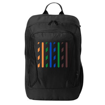 IT Data Cable RJ45 T568B Pinout Funny Data Technician Gift City Backpack