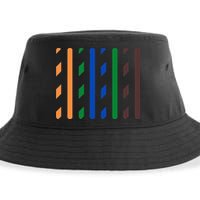 IT Data Cable RJ45 T568B Pinout Funny Data Technician Gift Sustainable Bucket Hat