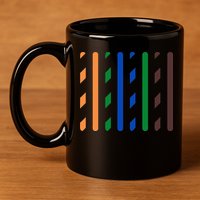 IT Data Cable RJ45 T568B Pinout Funny Data Technician Gift 11oz C Handle Ceramic Mug