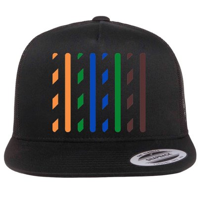 IT Data Cable RJ45 T568B Pinout Funny Data Technician Gift Flatbill Hat