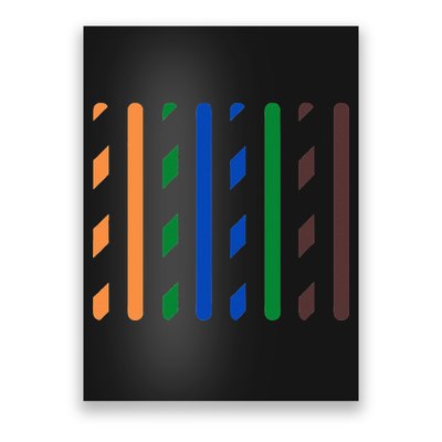 IT Data Cable RJ45 T568B Pinout Funny Data Technician Gift Poster