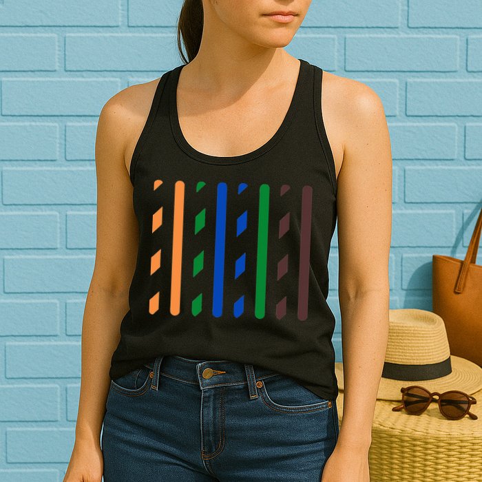 IT Data Cable RJ45 T568B Pinout Funny Data Technician Gift Womens Tank Top
