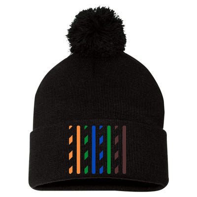 IT Data Cable RJ45 T568B Pinout Funny Data Technician Gift Pom Pom 12in Knit Beanie