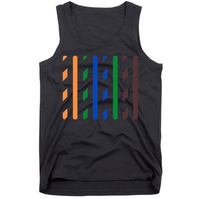 IT Data Cable RJ45 T568B Pinout Funny Data Technician Gift Tank Top