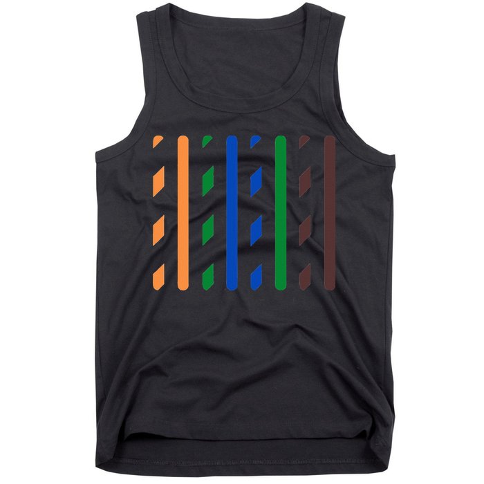 IT Data Cable RJ45 T568B Pinout Funny Data Technician Gift Tank Top