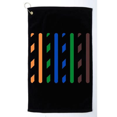 IT Data Cable RJ45 T568B Pinout Funny Data Technician Gift Golf Towel