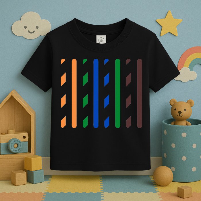 IT Data Cable RJ45 T568B Pinout Funny Data Technician Gift Toddler T-Shirt