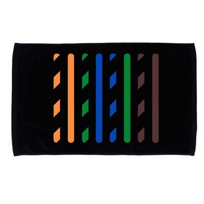IT Data Cable RJ45 T568B Pinout Funny Data Technician Gift Microfiber Hand Towel
