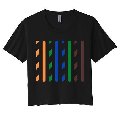IT Data Cable RJ45 T568B Pinout Funny Data Technician Gift Crop Top