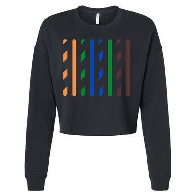 IT Data Cable RJ45 T568B Pinout Funny Data Technician Gift Cropped Pullover Crew