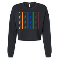 IT Data Cable RJ45 T568B Pinout Funny Data Technician Gift Cropped Pullover Crew