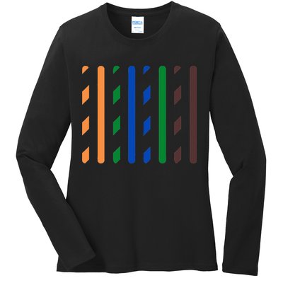 IT Data Cable RJ45 T568B Pinout Funny Data Technician Gift Ladies Long Sleeve Shirt