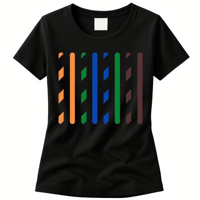 IT Data Cable RJ45 T568B Pinout Funny Data Technician Gift Womens T-Shirt