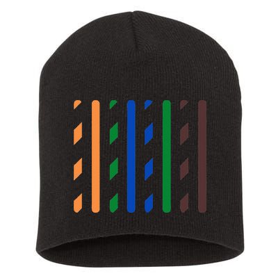 IT Data Cable RJ45 T568B Pinout Funny Data Technician Gift Short Acrylic Beanie