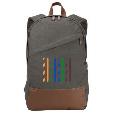 IT Data Cable RJ45 T568B Pinout Funny Data Technician Gift Cotton Canvas Backpack