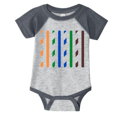 IT Data Cable RJ45 T568B Pinout Funny Data Technician Gift Infant Baby Jersey Bodysuit