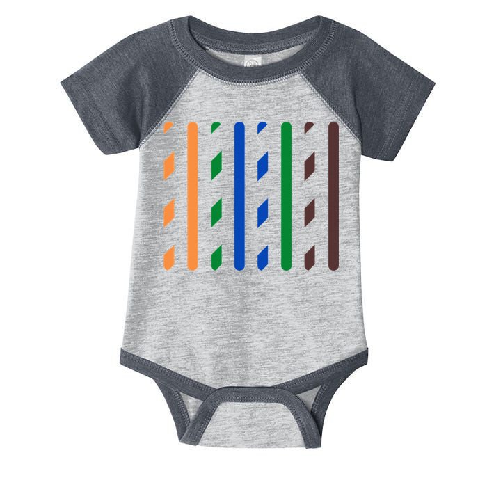 IT Data Cable RJ45 T568B Pinout Funny Data Technician Gift Infant Baby Jersey Bodysuit