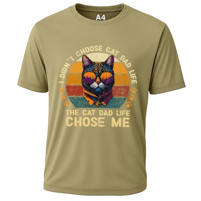 I DidnT Choose The Cat Dad Life The Cat Dad Life Chose Me Cooling Performance Crew T-Shirt