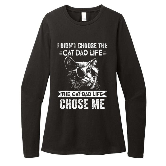 I Didnt Choose The Cat Dad Life The Cat Dad Life Chose Me Womens CVC Long Sleeve Shirt