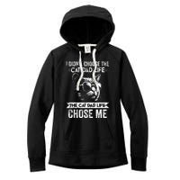 I Didnt Choose The Cat Dad Life The Cat Dad Life Chose Me Women's Fleece Hoodie