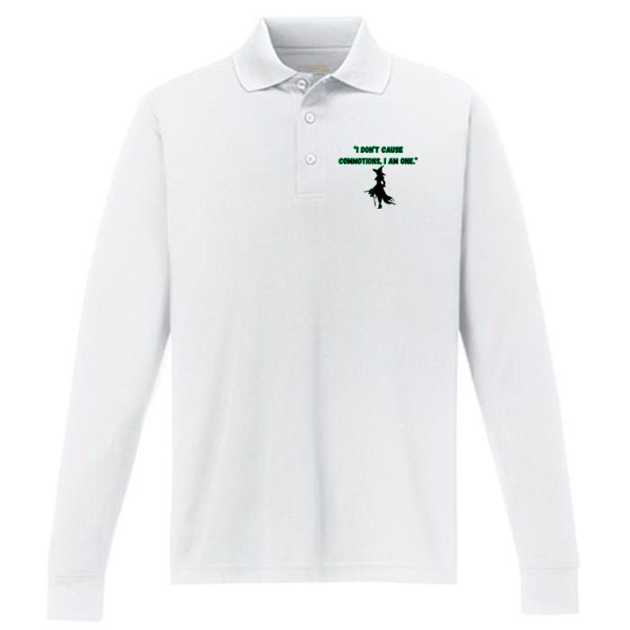 I DonT Cause Commotions I Am One. Performance Long Sleeve Polo