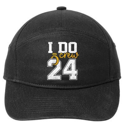 I Do Crew Bride 2024 Squad Bridal Party Bachelorette Shower  7-Panel Snapback Hat