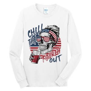 Independence Day Chill The Fourth Out Tall Long Sleeve T-Shirt