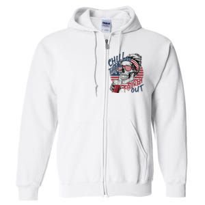 Independence Day Chill The Fourth Out Full Zip Hoodie