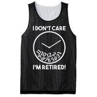 I DonT Care IM Retired Funny Retirement Gift Mesh Reversible Basketball Jersey Tank